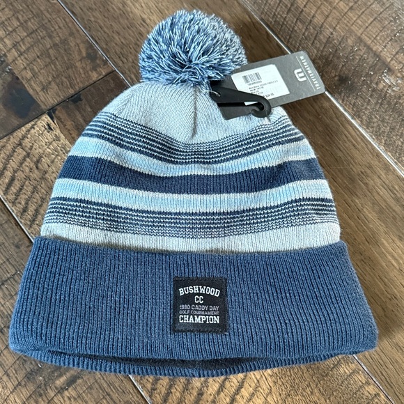 Travis Mathew Blue NWT Beanie Bushwood CC Champion Winter Hat - Picture 1 of 4